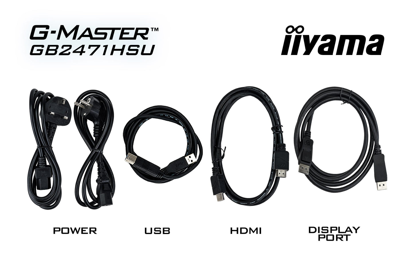 iiyama G-MASTER GB2471HSU-B1 computer monitor 60.5 cm (23.8") 1920 x 1080 pixels Full HD Black