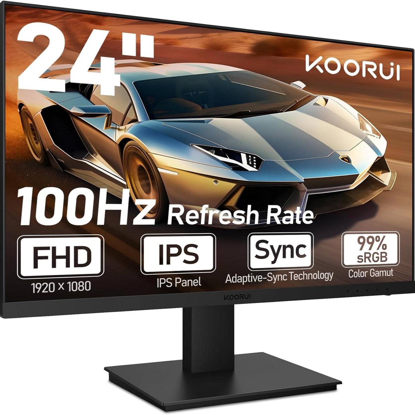 Koorui P02 24" 100Hz 1920 x 1080 Full HD VA Gaming Monitor
