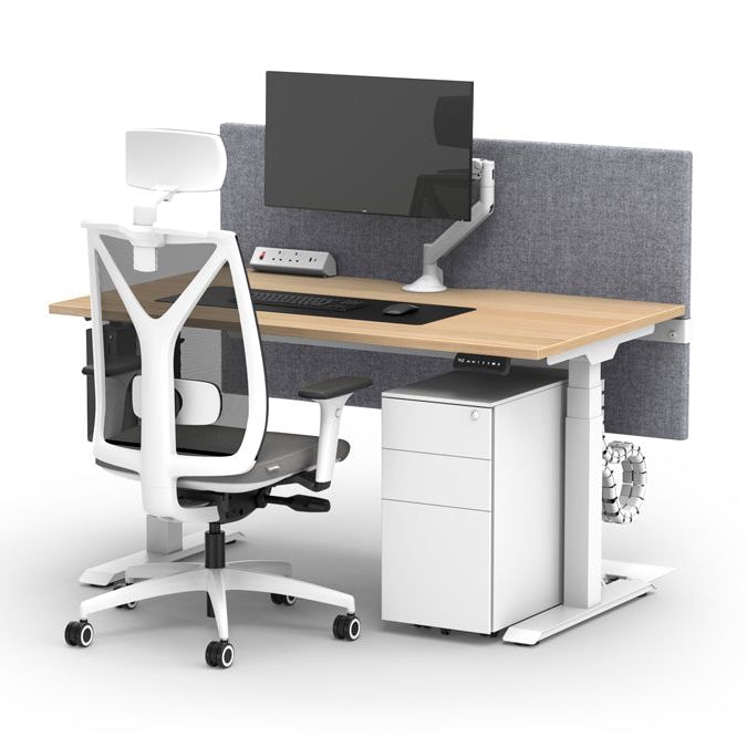 Formetiq PMS3521 Cube Narrow Steel Pedestal 2 Personal Drawers 1 File Drawer