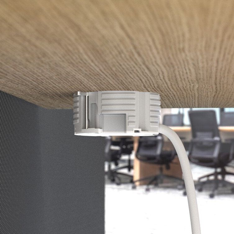 Metalicon S1-1P3C(1A/2C)1D1H Solo Plus In Desk Module, 1 Mains Power, 1 USB-A, 2 USB-C, 1 Ethernet Port, 1 HDM