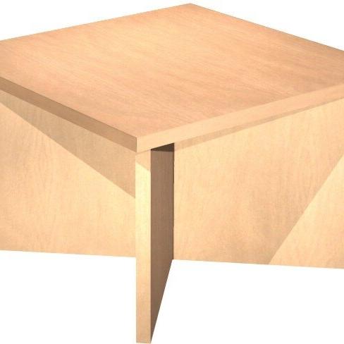 Narbutas ZZN603-D2 Narbutas Square Coffee Table 600 x 600 x H400mm