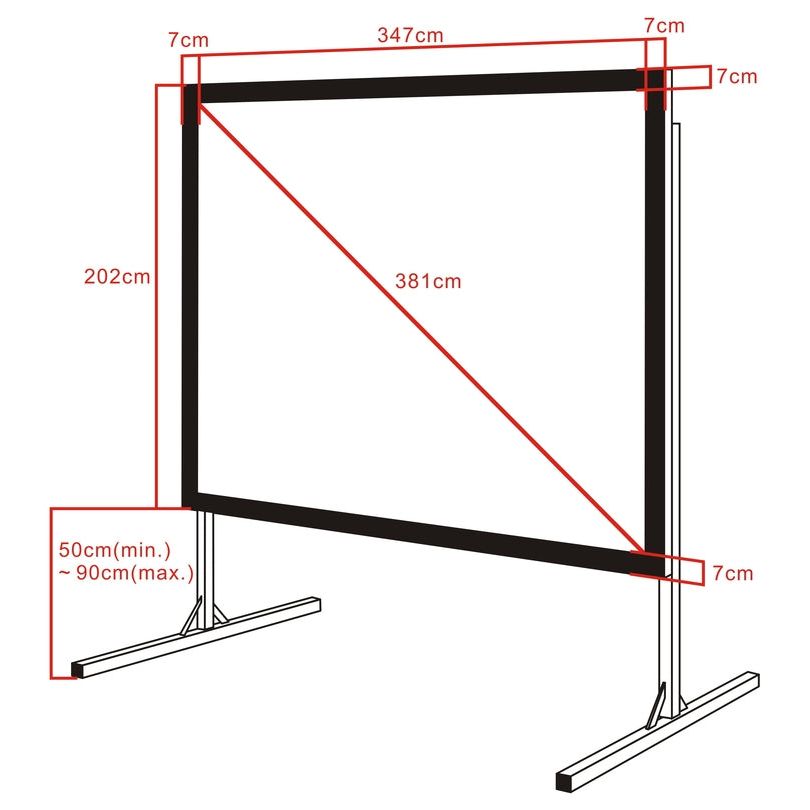 Multibrackets M Quick Fold Projection Screen,16:9,332x187,150''