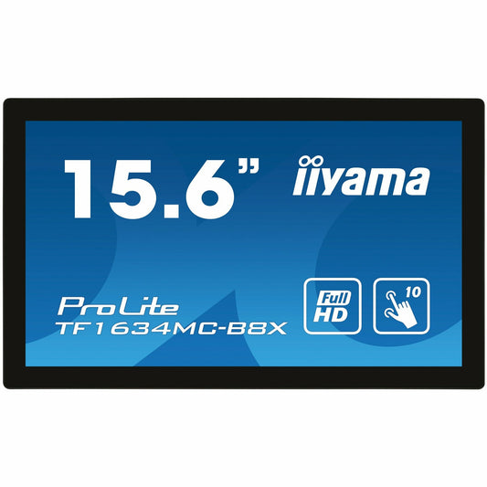 Iiyama ProLite TF1634MC-B8X 15.6" Full HD 10 point PCAP IPS Open Frame Touch Screen