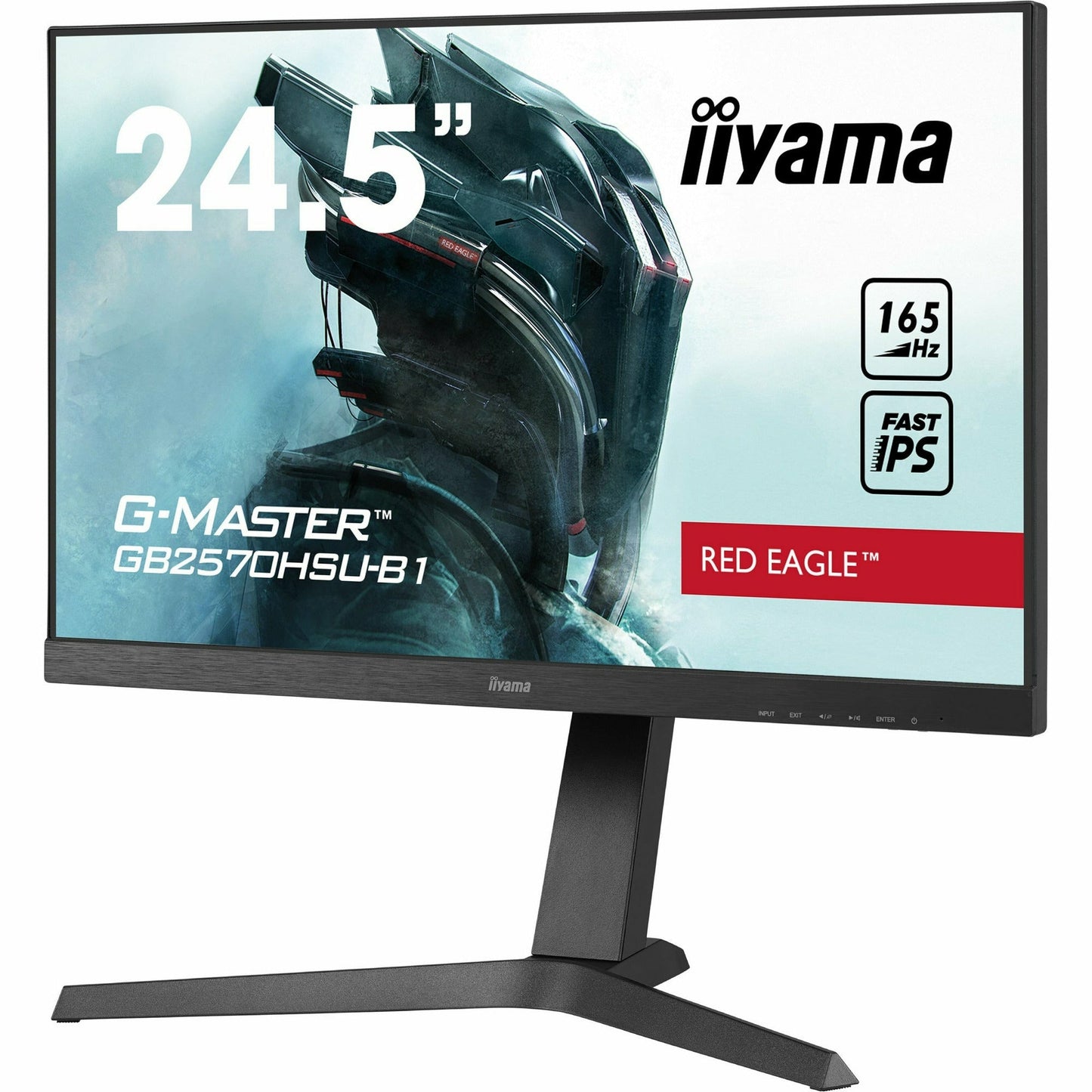 iiyama G-Master GB2570HSU-B1 25" Fast IPS 0.5ms MPRT 165Hz Refresh Gaming Monitor with Height Adjust Stand