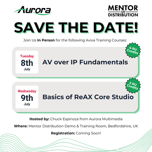 Exclusive 2-Day AV-Over-IP Training with Chuck Espinoza & Aurora Multimedia at Mentor Distribution