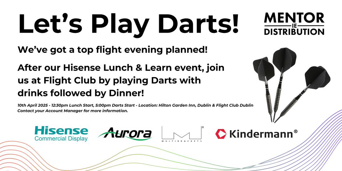 Let’s Play Darts: Hitting the Bullseye with Hisense and Mentor Distribution Ireland!