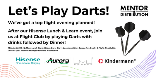 Let’s Play Darts: Hitting the Bullseye with Hisense and Mentor Distribution Ireland!