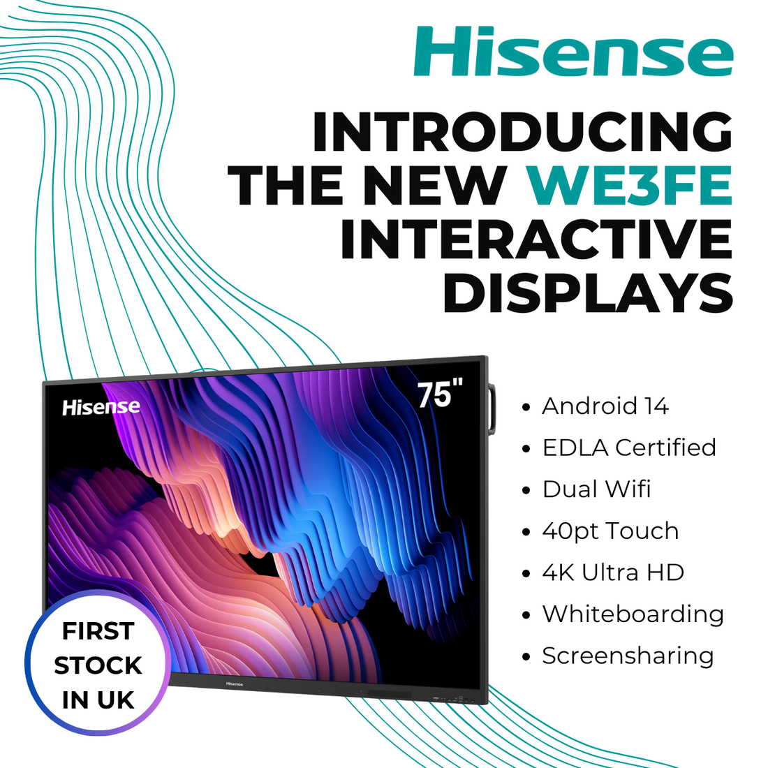 Introducing the Hisense WE3FE Interactive Display: Available at Mentor Distribution
