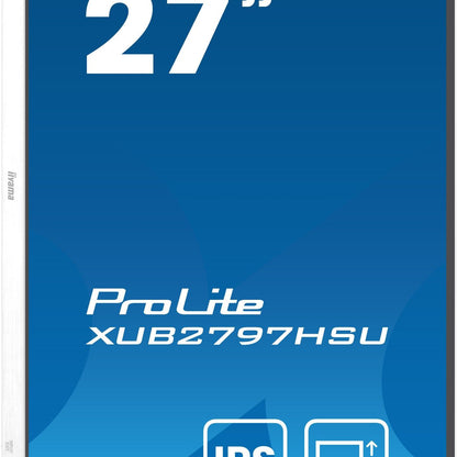 iiyama ProLite XUB2797HSU-W2 computer monitor 68.6 cm (27") 1920 x 1080 pixels Full HD LED White