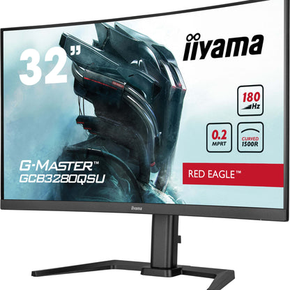 iiyama G-MASTER GCB3280QSU-B2 computer monitor 80 cm (31.5") 2560 x 1440 pixels Dual QHD LED Black