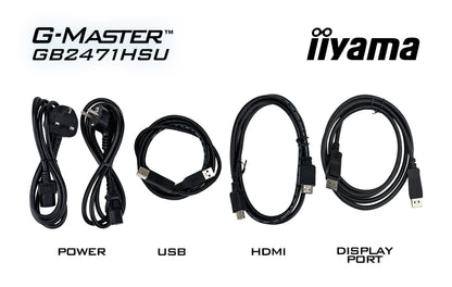 iiyama G-MASTER GB2471HSU-B1 computer monitor 60.5 cm (23.8") 1920 x 1080 pixels Full HD Black