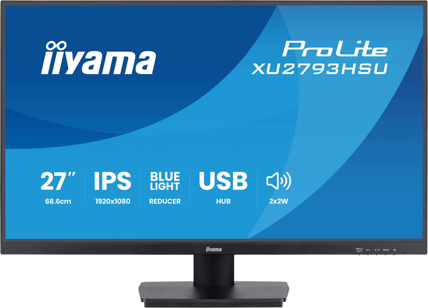 iiyama ProLite XU2793HSU-B7 computer monitor 68.6 cm (27") 1080 x 1920 pixels Full HD LED Black