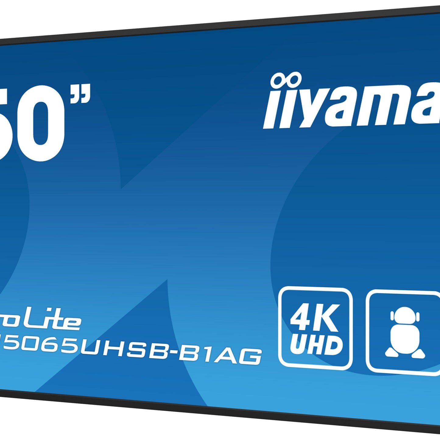 iiyama LH5065UHSB-B1AG Signage Display Digital signage flat panel 125.7 cm (49.5") LCD Wi-Fi 800 cd/m² 4K Ultra HD Black Built-in processor Android 11 24/7