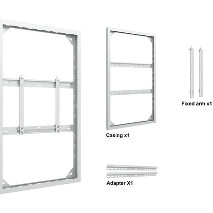 Multibrackets M Pro Series Enclosure 65" Wall Slim Medium White