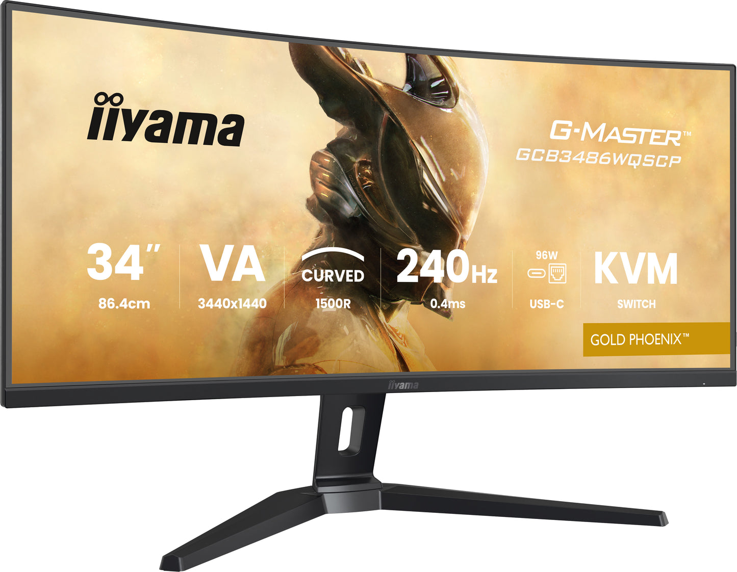 iiyama G-MASTER GCB3486WQSCP-B1 computer monitor 86.4 cm (34") 1440 x 3440 pixels