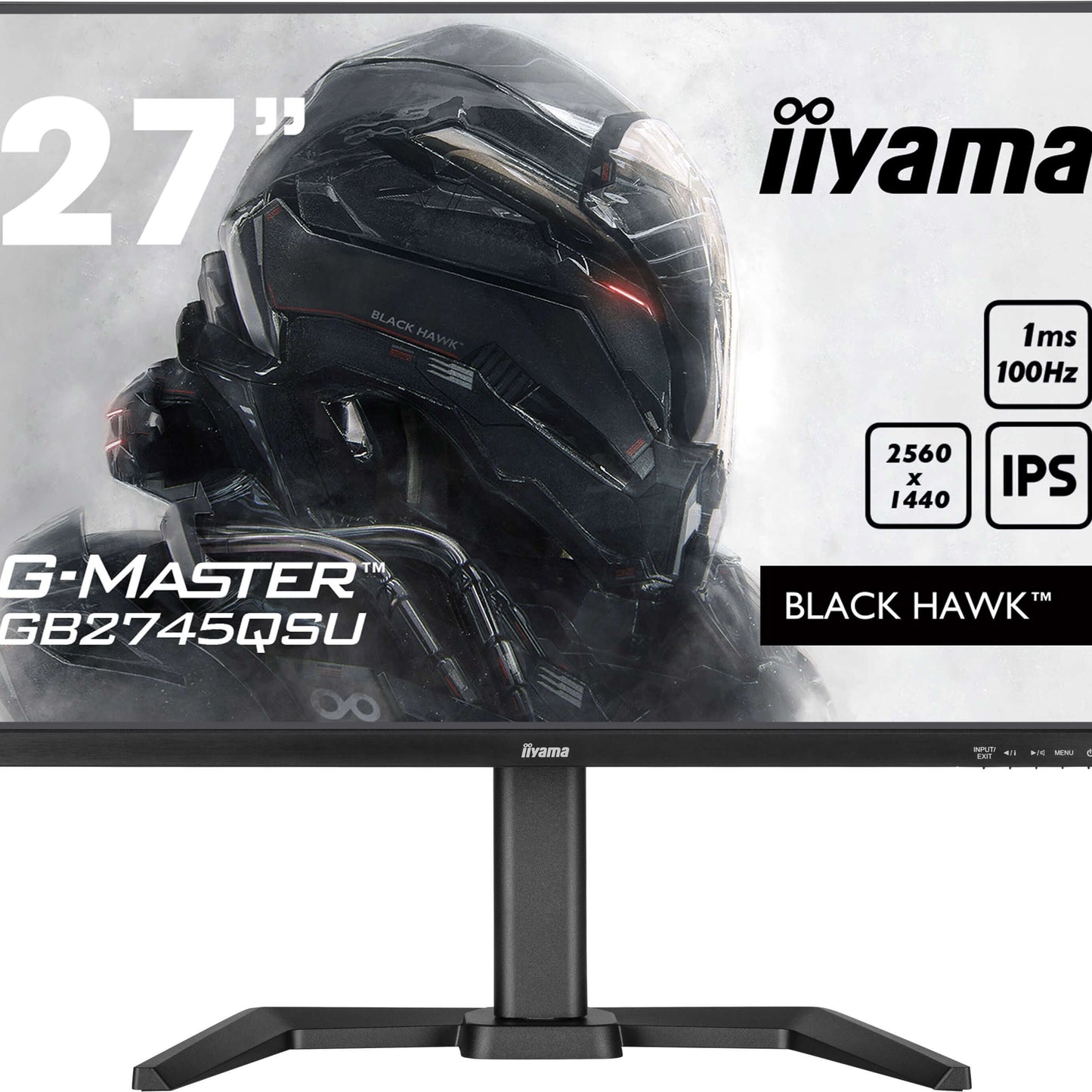 iiyama G-MASTER GB2745QSU-B2 computer monitor 68.6 cm (27") 2560 x 1440 pixels Wide Quad HD LED Black