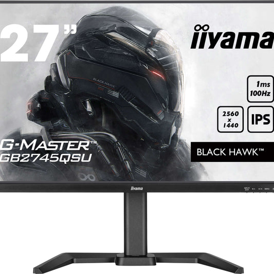 iiyama G-MASTER GB2745QSU-B2 computer monitor 68.6 cm (27") 2560 x 1440 pixels Wide Quad HD LED Black