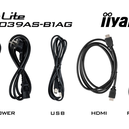 iiyama TF5039AS-B1AG Signage Display Digital signage flat panel 125.7 cm (49.5") LED 500 cd/m² 4K Ultra HD Black Touchscreen Built-in processor Android 24/7