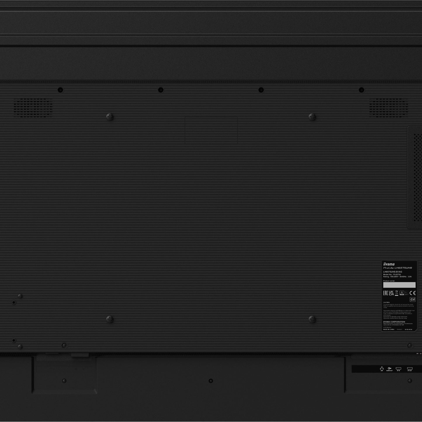 iiyama LH6565UHSB-B1 Signage Display Kiosk design 163.8 cm (64.5") LED Wi-Fi 800 cd/m² 4K Ultra HD Black Built-in processor Android 11 24/7