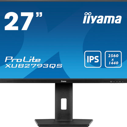iiyama ProLite XUB2793QS-B7 computer monitor 68.6 cm (27") 2560 x 1440 pixels Quad HD LED Black