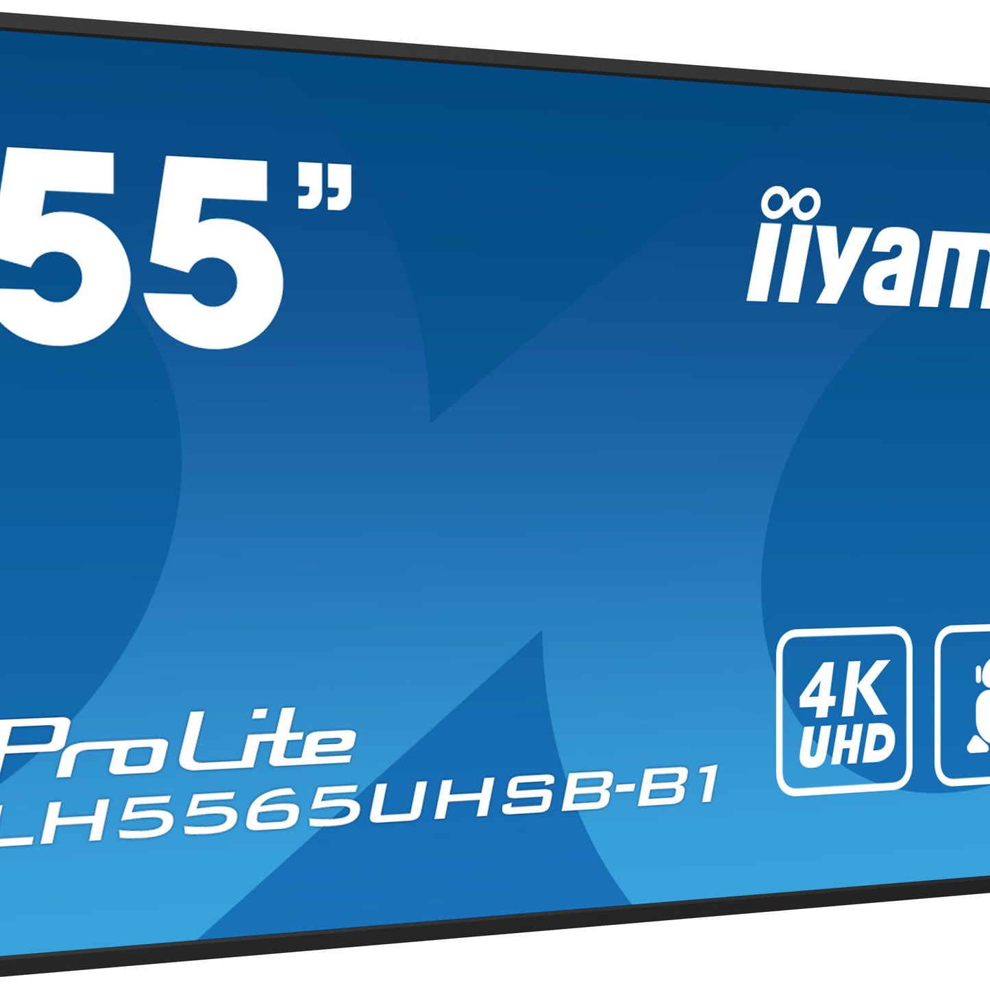 iiyama LH5565UHSB-B1 Signage Display Kiosk design 138.7 cm (54.6") LED Wi-Fi 800 cd/m² 4K Ultra HD Black Built-in processor Android 11 24/7