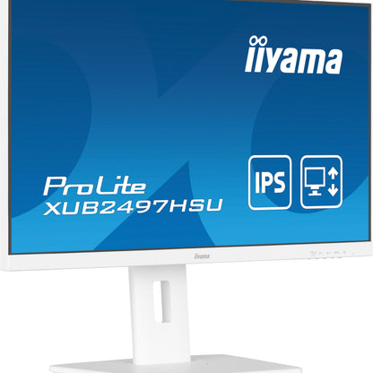 iiyama ProLite XUB2497HSU-W2 computer monitor 60.5 cm (23.8") 1920 x 1080 pixels Full HD LED White