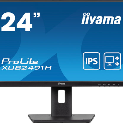 iiyama ProLite XUB2491H-B1 computer monitor 60.5 cm (23.8") 1920 x 1080 pixels Full HD LED Black