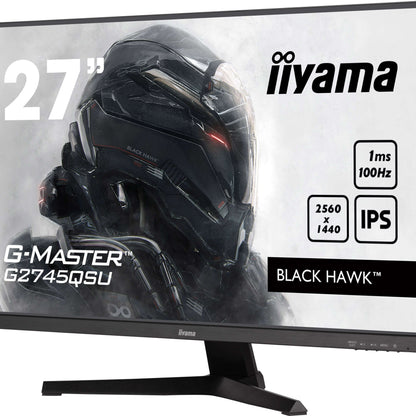 iiyama G-MASTER G2745QSU-B2 computer monitor 68.6 cm (27") 2560 x 1440 pixels Wide Quad HD LED Black