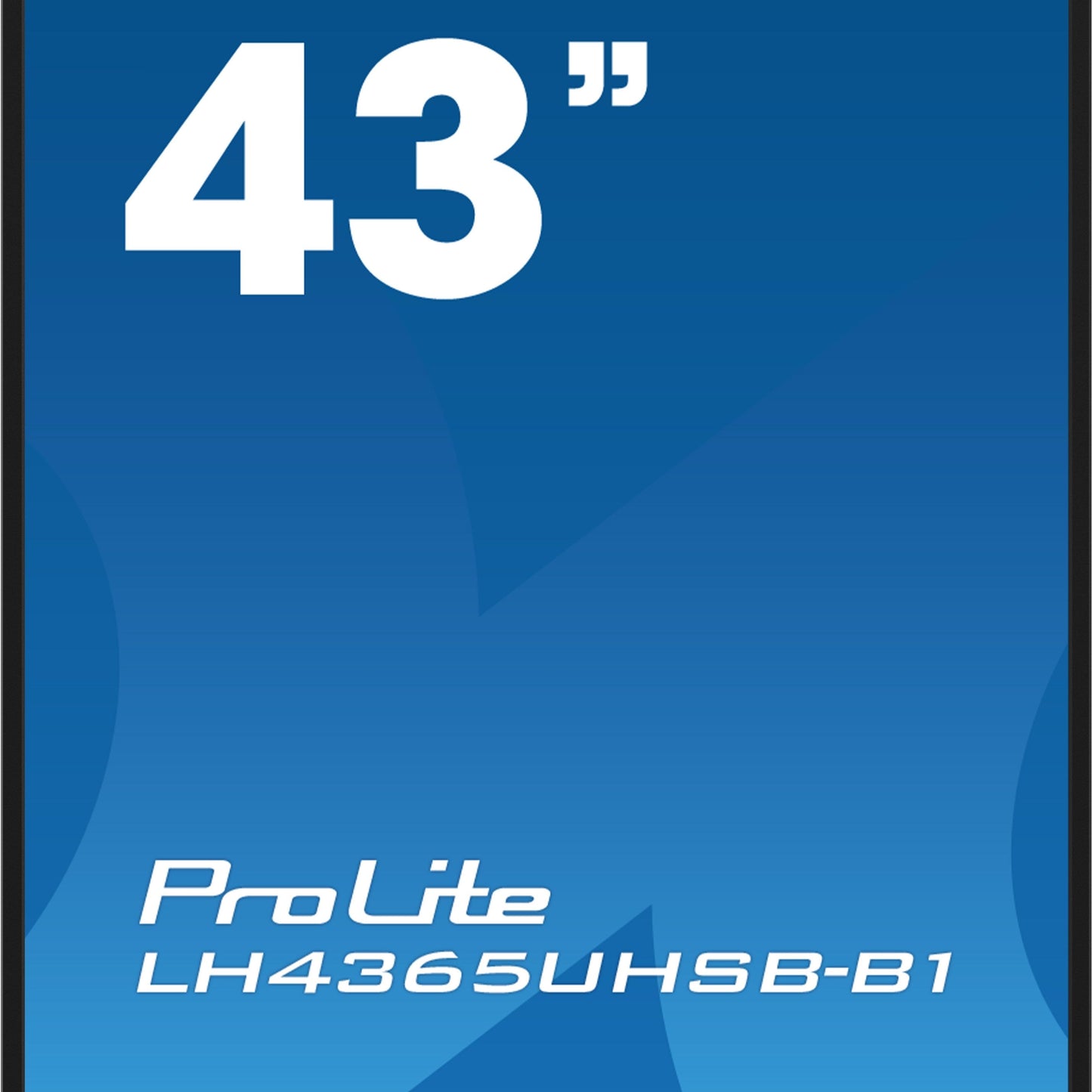 iiyama LH4365UHSB-B1 Signage Display Kiosk design 108 cm (42.5") LED Wi-Fi 800 cd/m² 4K Ultra HD Black Built-in processor Android 11 24/7