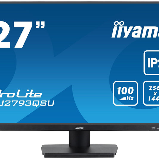 iiyama ProLite XU2793QSU-B7 LED display 68.6 cm (27") 2560 x 1440 pixels Wide Quad HD Black