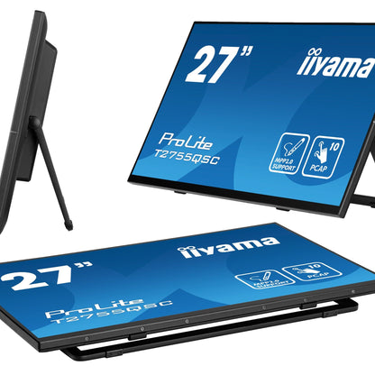 iiyama ProLite T2755QSC-B1 computer monitor 68.6 cm (27") 2560 x 1440 pixels Full HD LCD Touchscreen Black