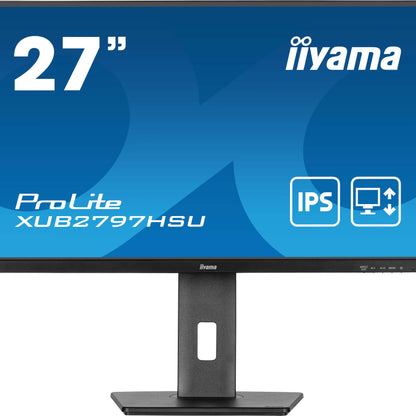 iiyama ProLite XUB2797HSU-B2 computer monitor 68.6 cm (27") 1920 x 1080 pixels Full HD LED Black
