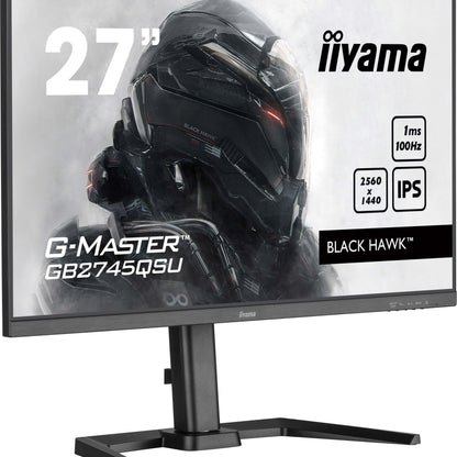 iiyama G-MASTER GB2745QSU-B2 computer monitor 68.6 cm (27") 2560 x 1440 pixels Wide Quad HD LED Black