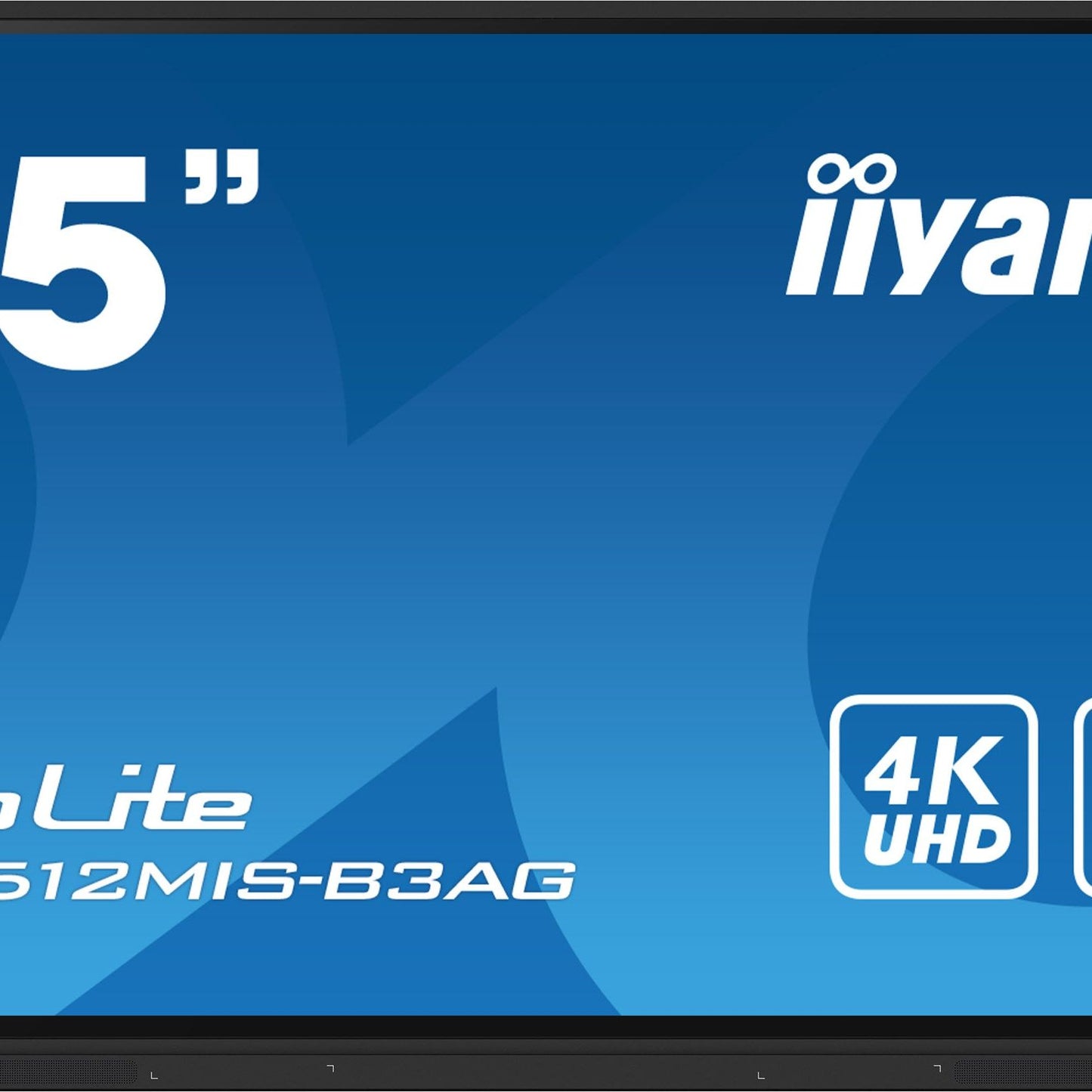 iiyama TE6512MIS-B3AG Signage Display Kiosk design 165.1 cm (65") LCD Wi-Fi 400 cd/m² 4K Ultra HD Black Touchscreen Built-in processor Android 11 24/7