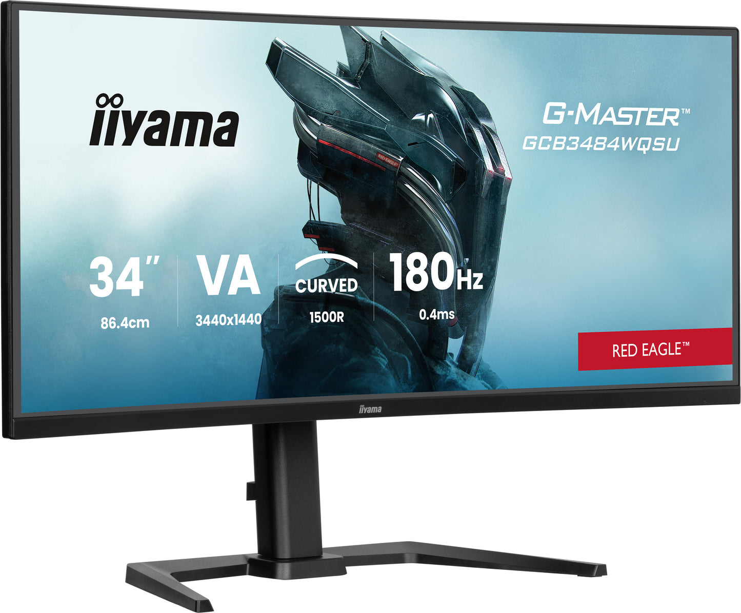iiyama G-MASTER Red Eagle GCB3484WQSU-B1 34" Curved Gaming Monitor