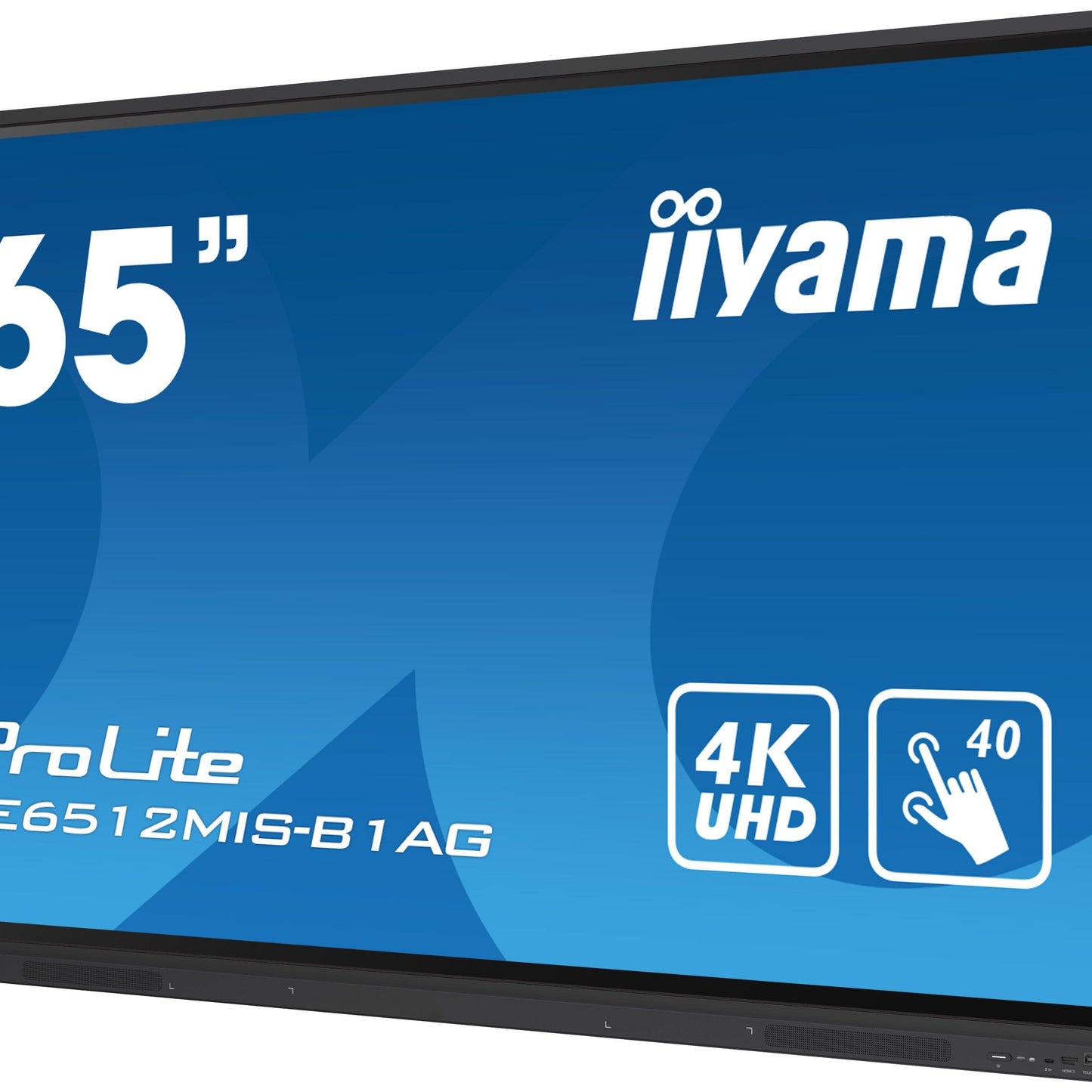 iiyama TE6512MIS-B3AG Signage Display Kiosk design 165.1 cm (65") LCD Wi-Fi 400 cd/m² 4K Ultra HD Black Touchscreen Built-in processor Android 11 24/7