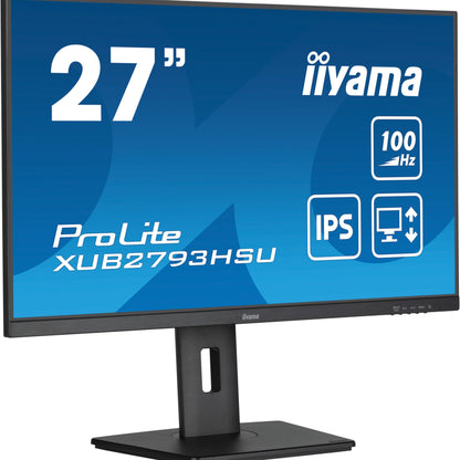 iiyama ProLite XUB2793HSU-B7 computer monitor 68.6 cm (27") 1920 x 1080 pixels Full HD LED Black