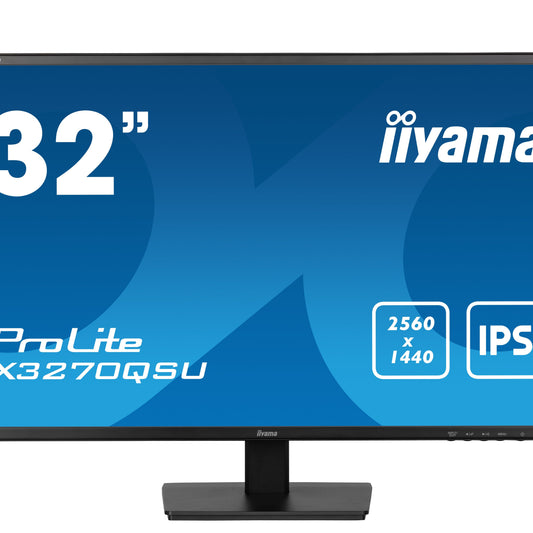 iiyama ProLite X3270QSU-B1 computer monitor 81.3 cm (32") 2560 x 1440 pixels Wide Quad HD LED Black