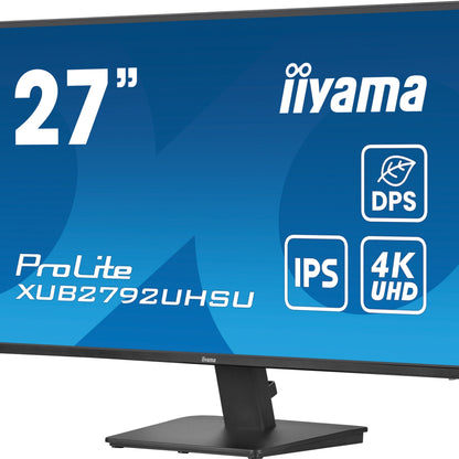 iiyama ProLite XU2792UHSU-B6 computer monitor 68.6 cm (27") 3840 x 2160 pixels 4K Ultra HD LED Black