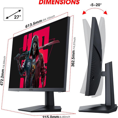 Koorui GN07 27" IPS 170Hz 1m Gaming Monitor