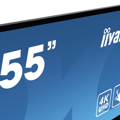 iiyama TE5503MIS-B2AG interactive whiteboard 139.7 cm (55") 3840 x 2160 pixels Touchscreen Black