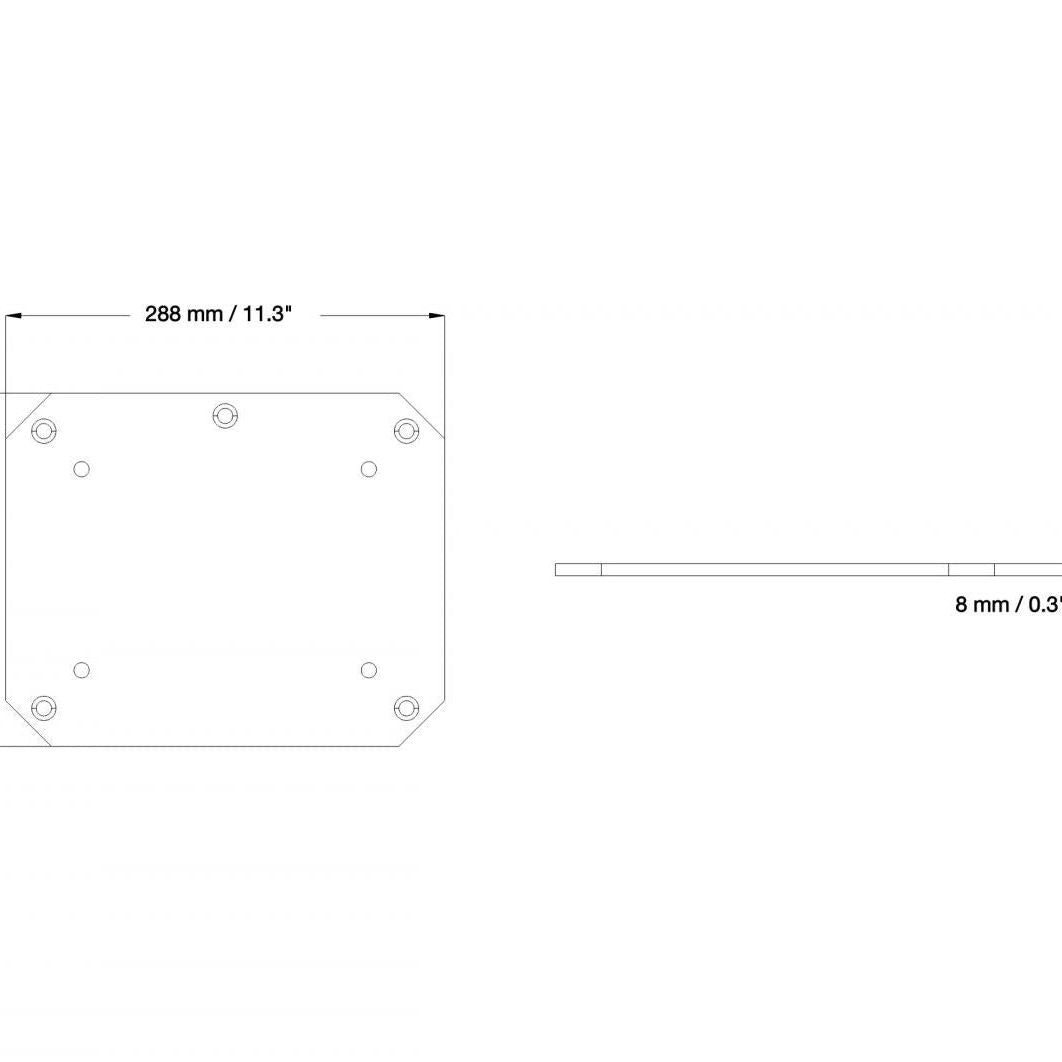 Conen Mounts Floor plate for display brackets