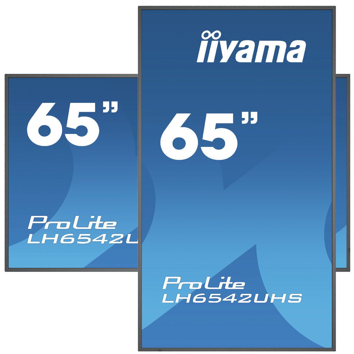 iiyama LH6542UHS-B1 Signage Display Digital signage flat panel 163.8 cm (64.5") IPS 500 cd/m² 4K Ultra HD Black Built-in processor Android 8.0 18/7