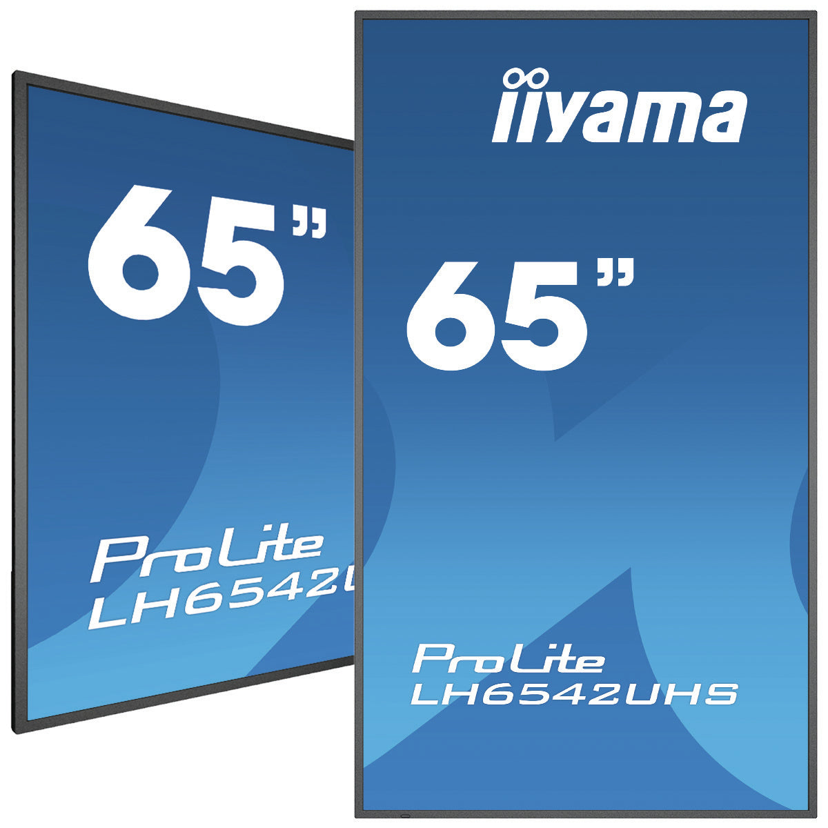 iiyama LH6542UHS-B1 Signage Display Digital signage flat panel 163.8 cm (64.5") IPS 500 cd/m² 4K Ultra HD Black Built-in processor Android 8.0 18/7