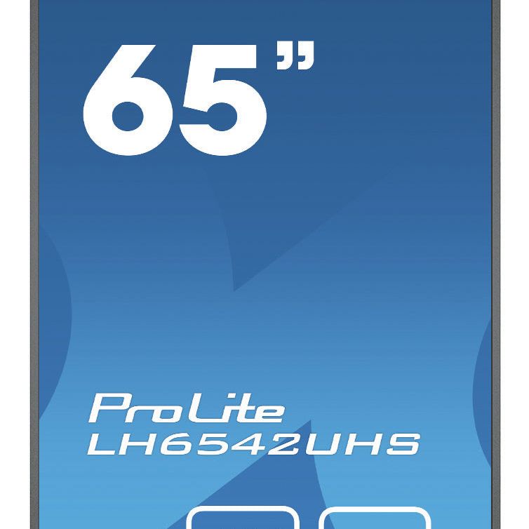 iiyama LH6542UHS-B1 Signage Display Digital signage flat panel 163.8 cm (64.5") IPS 500 cd/m² 4K Ultra HD Black Built-in processor Android 8.0 18/7