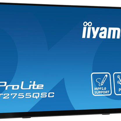 iiyama ProLite T2755QSC-B1 computer monitor 68.6 cm (27") 2560 x 1440 pixels Full HD LCD Touchscreen Black