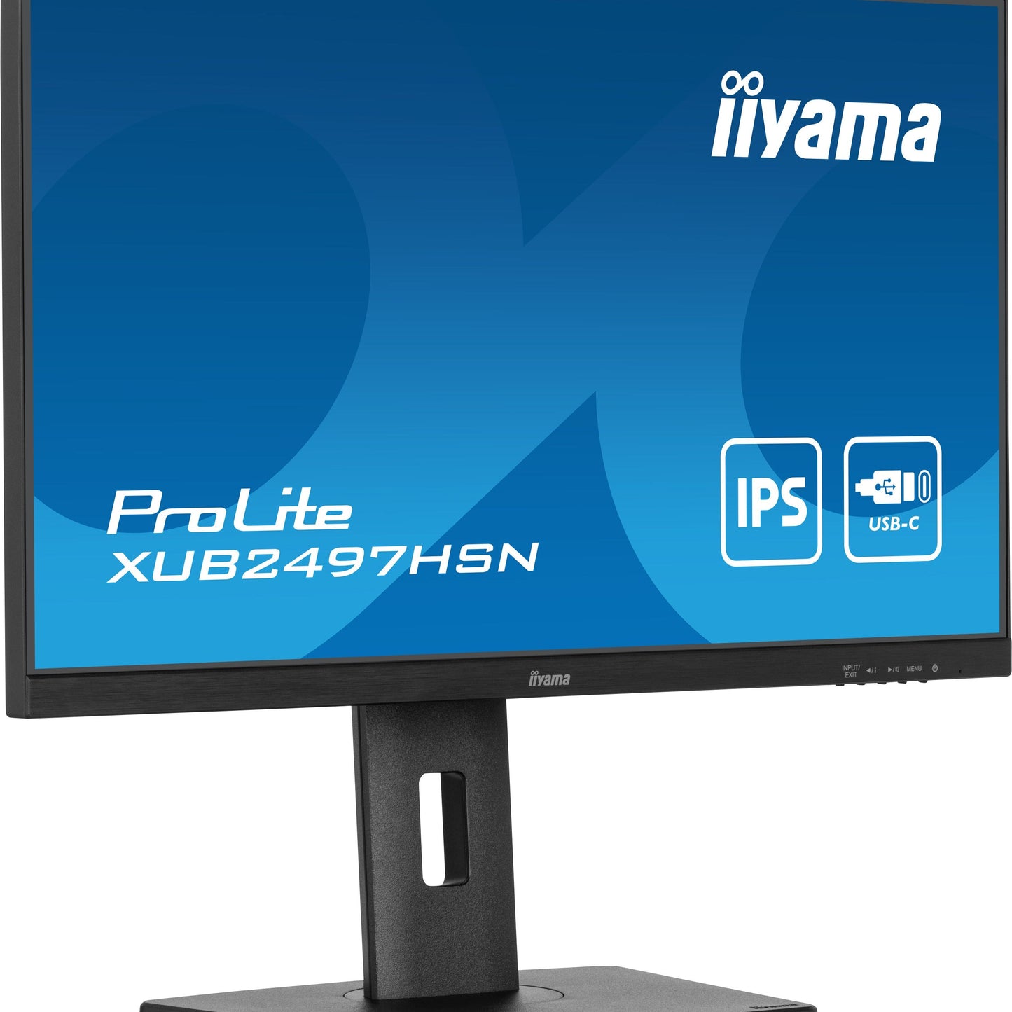 iiyama ProLite XUB2497HSN-B2 24" Full HD LED Desktop Monitor with USB-C Hub & RJ45 Port
