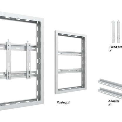 Multibrackets M Pro Series Enclosure 32" Wall Slim Small White
