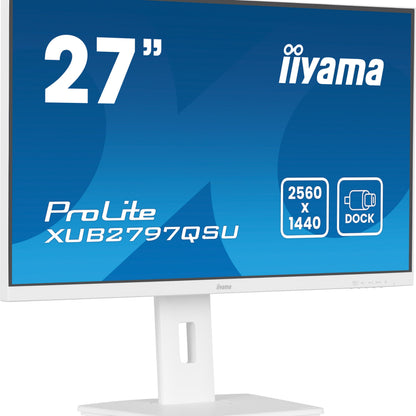 iiyama ProLite XUB2797QSU-W2 computer monitor 68.6 cm (27") 2560 x 1440 pixels Quad HD LED White
