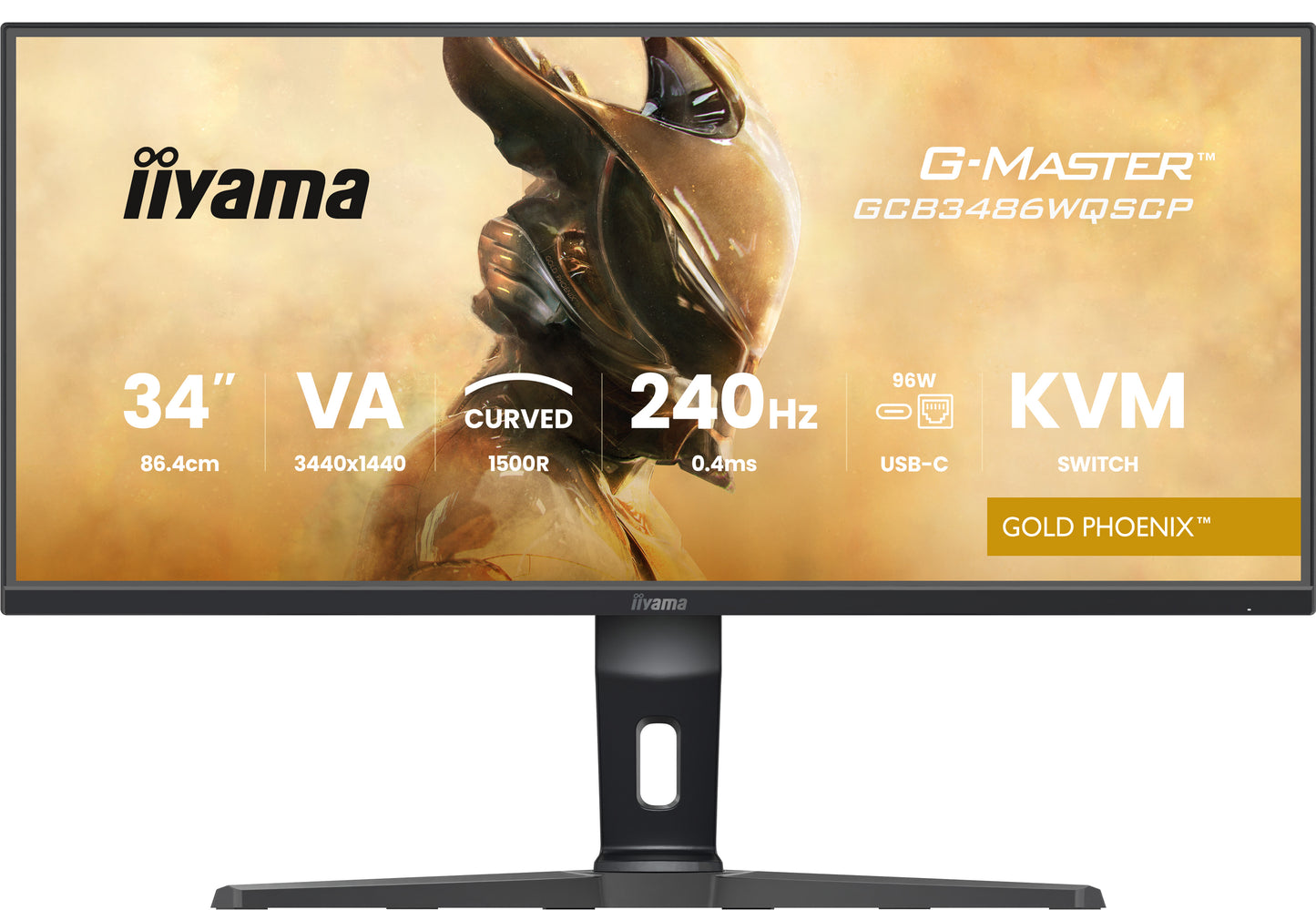 iiyama G-MASTER GCB3486WQSCP-B1 computer monitor 86.4 cm (34") 1440 x 3440 pixels